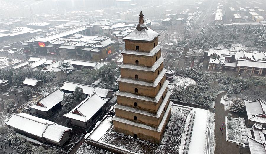 مناظر جميلة بعد تهاطل الثلوج بالصين