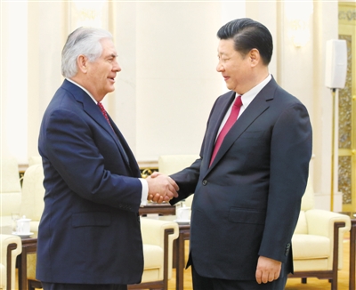 الرئيس الصيني يجتمع مع وزير الخارجية الأمريكي في بكين