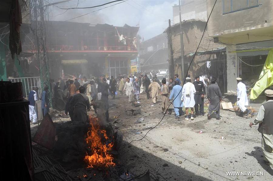 ارتفاع أعداد القتلى فى انفجار السوق فى شمال غرب باكستان الى 22 وإصابة 70
