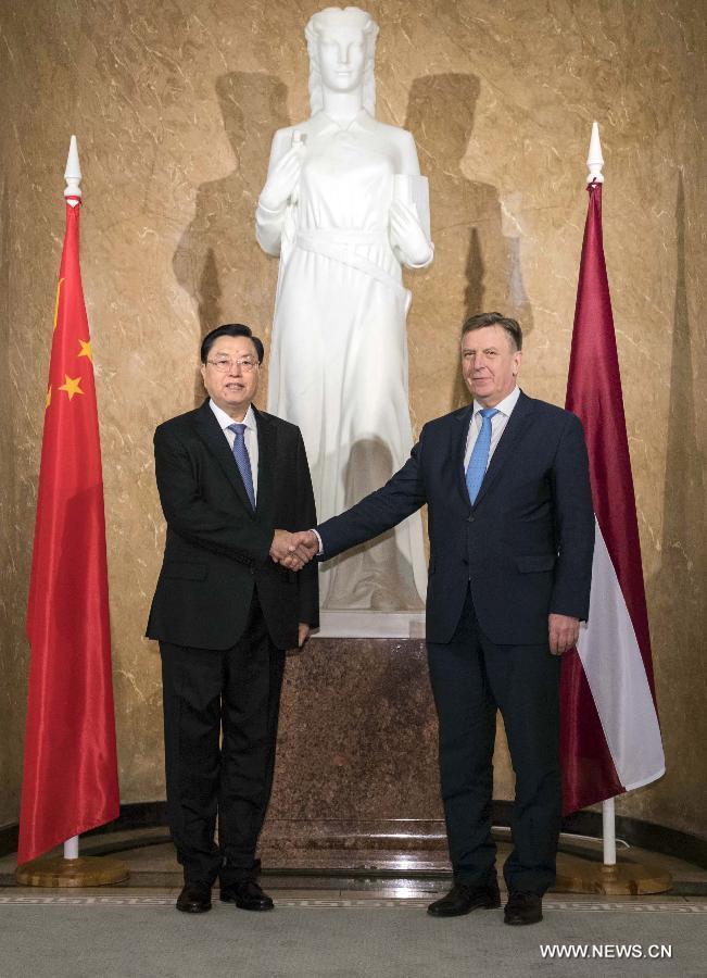 الصين ولاتفيا تتعهدان بزيادة التبادلات البرلمانية والتعاون