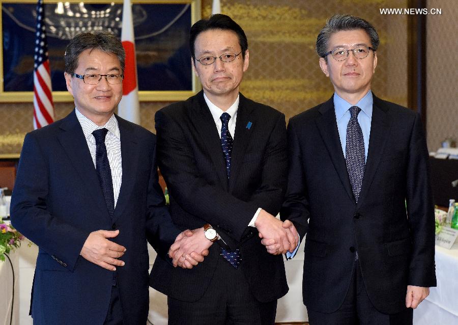 مسؤولون من الولايات المتحدة وكوريا الجنوبية واليابان يجتمعون لتنسيق التحركات وسط التوترات فى شبه الجزيرة الكورية