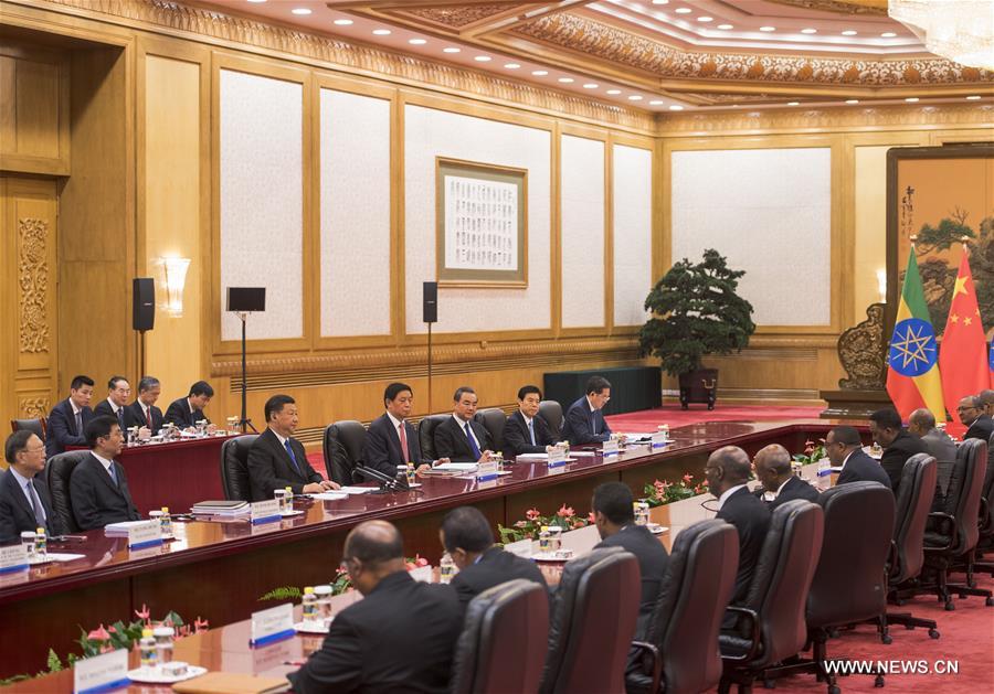 شي يقترح تعزيز العلاقات الصينية - الإثيوبية