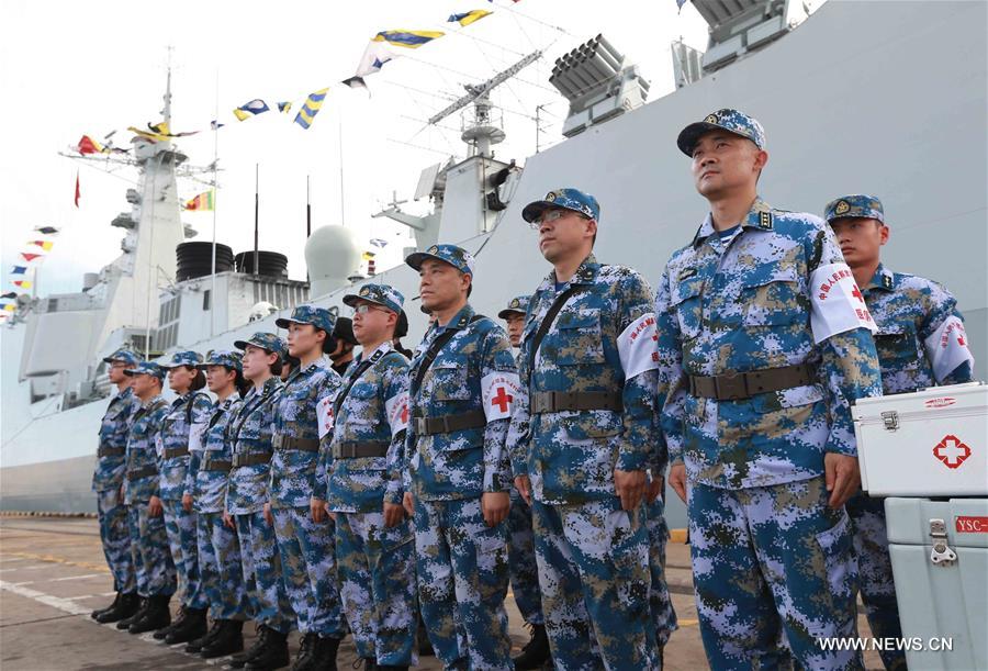 وصول ثلاث سفن بحرية صينية الى سريلانكا للمساعدة في الاغاثة من الفيضان