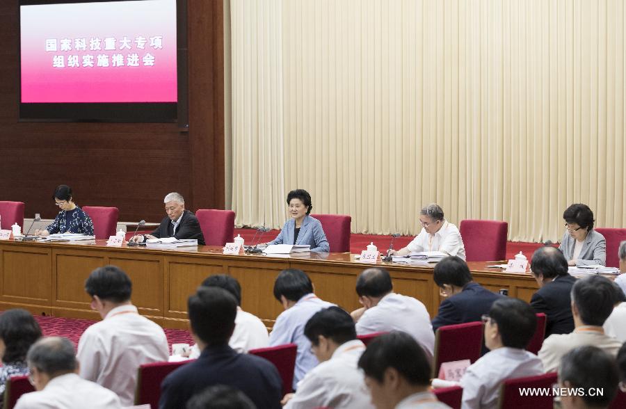 نائبة رئيس مجلس الدولة الصيني تؤكد على أهمية تنفيذ البرامج العلمية - التكنولوجية الكبرى