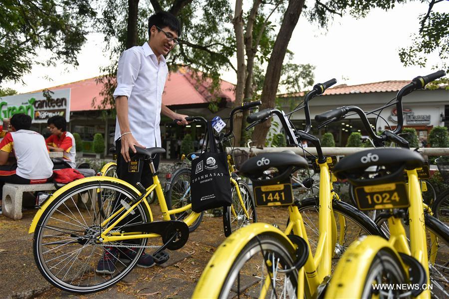 الدراجات التشاركية الصينية تدخل إلى حرم جامعات تايلاندية