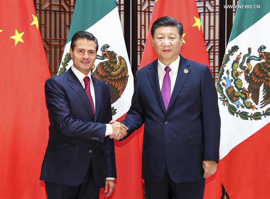 شي يؤكد على التضافر الاستراتيجي بين الصين والمكسيك