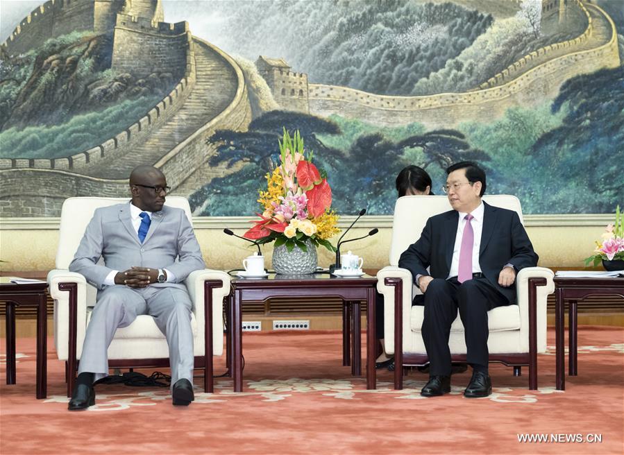 كبير المشرعين الصينيين يلتقي رئيس مجلس الشيوخ البوروندي