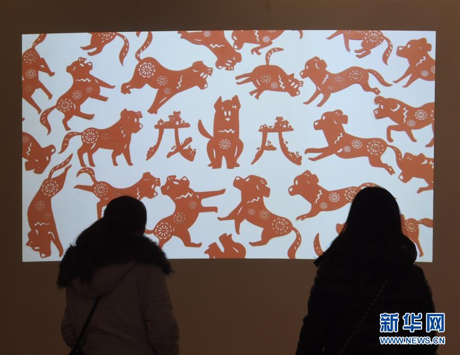 افتتاح معرض للأعمال المتميزة في مسابقة تصميمات الميمون لعام الكلب 2018 في بكين