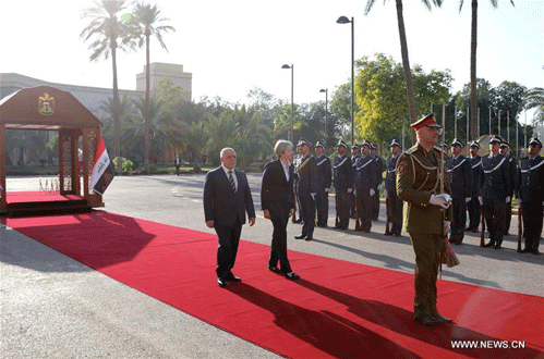 رئيسة الوزراء البريطانية في بغداد في زيارة مفاجئة