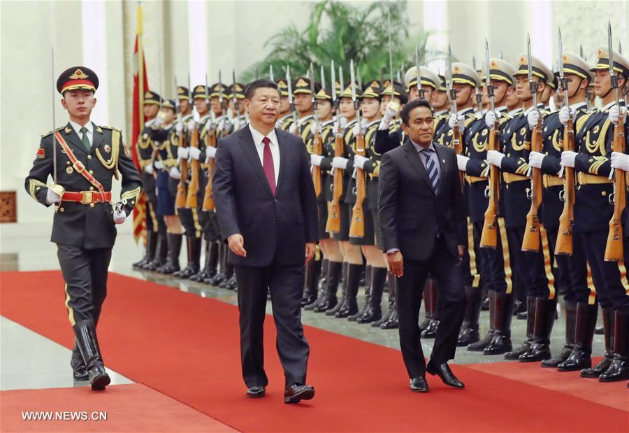 الصين والمالديف تتفقان على التعاون في مبادرة الحزام والطريق