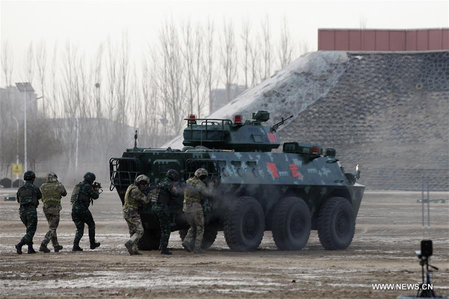 إنجاز التدريبات المشتركة للقوات الصينية والروسية لمكافحة الإرهاب في شمال غربي الصين