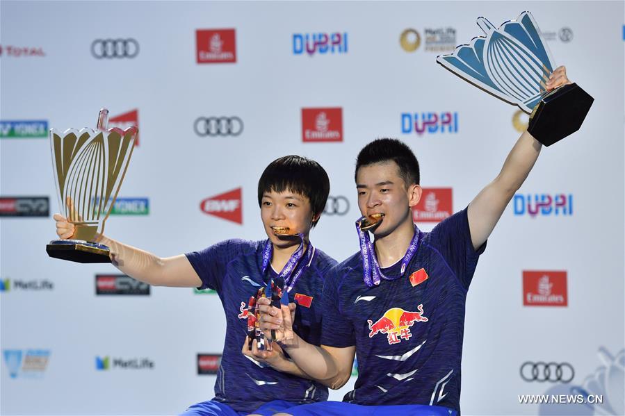 الصين تحقق لقب الزوجي المختلط ضمن بطولة السوبر العالمية للريشة الطائرة بدبي