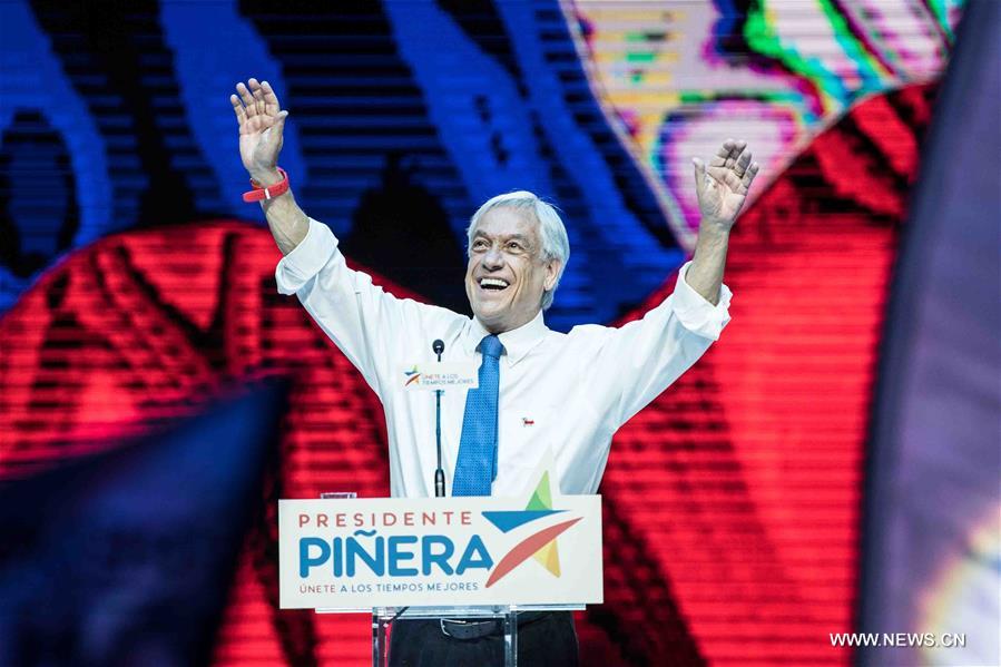 بينيرا يفوز بانتخابات الرئاسة ويعود لرئاسة شيلي