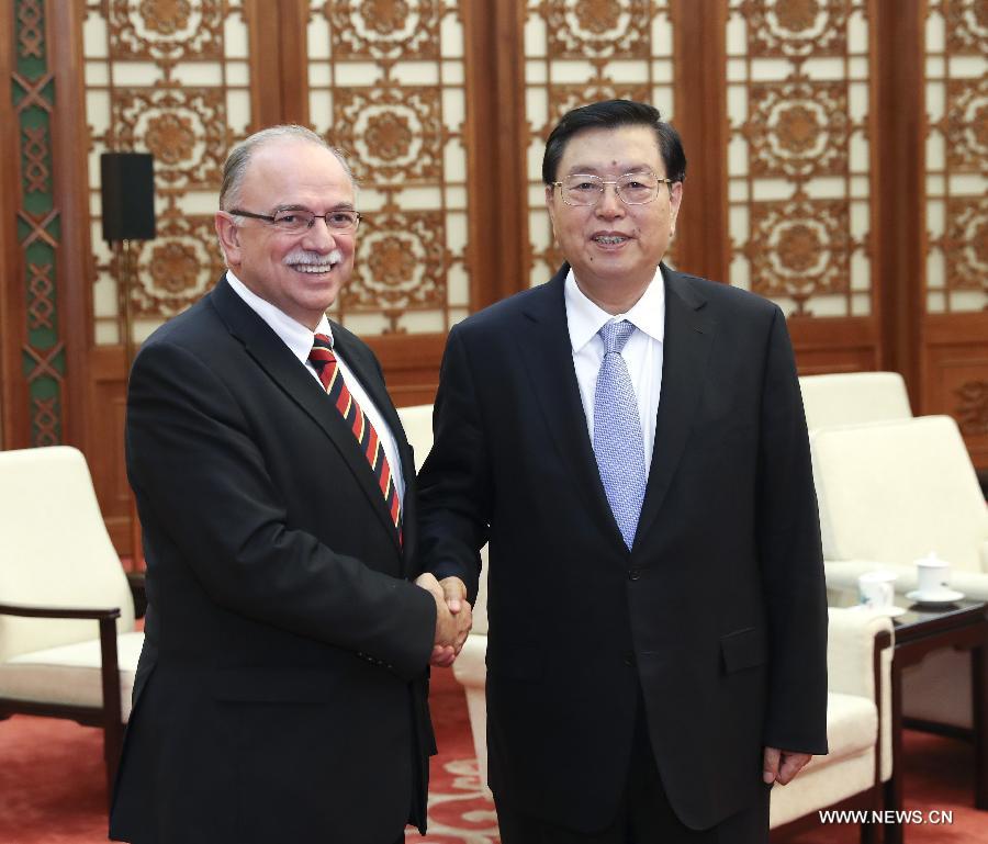 كبير المشرعين الصينيين يجتمع مع نائب رئيس البرلمان الأوروبي