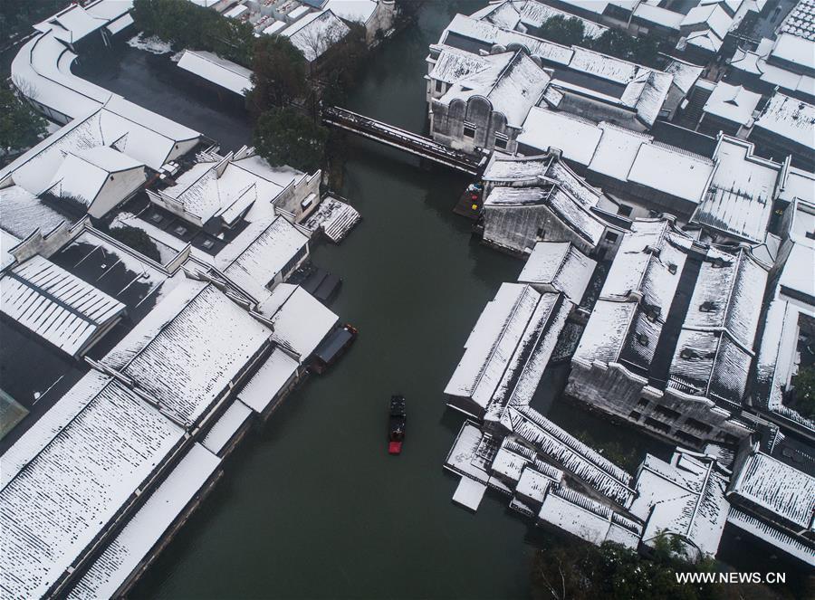 بلدة وو تشن بشرقي الصين مقصد سياحي للكثير من السائحين في الشتاء