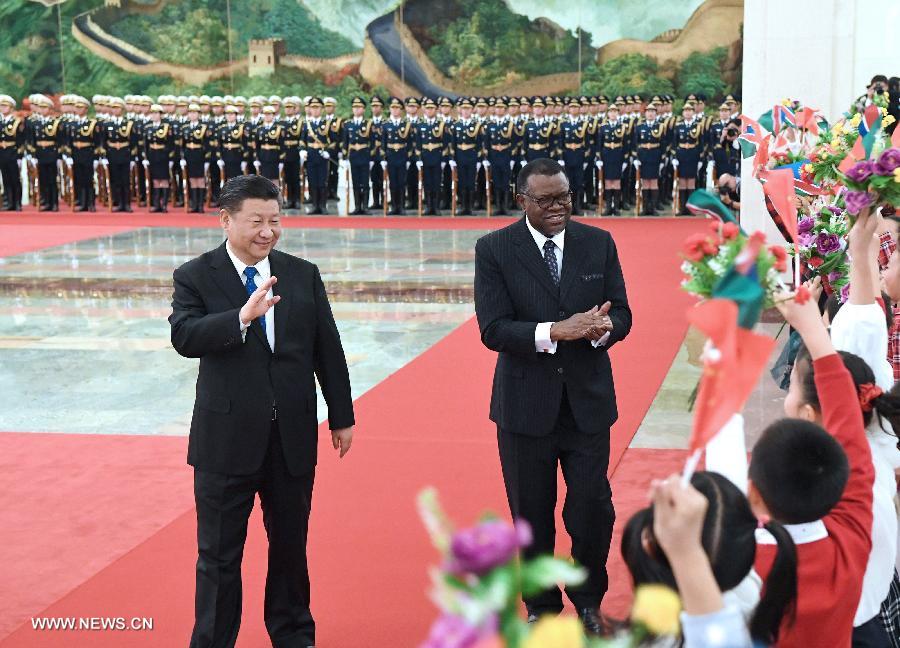 الصين وناميبيا تتفقان على إقامة شراكة تعاون استراتيجية شاملة