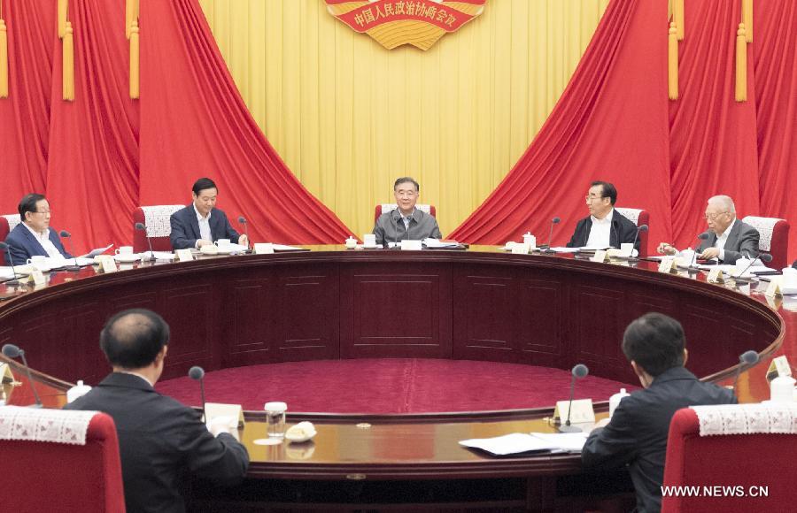 كبير المستشارين السياسيين يحث على تعزيز عمل المؤتمر الاستشاري السياسي للشعب الصيني