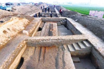 اكتشاف طريق رئيسي في وسط الصين عمره ألفي عام
