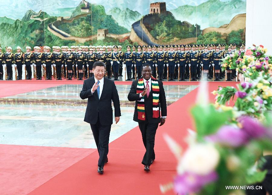 الصين وزيمبابوي تتفقان على تأسيس شراكة تعاون استراتيجية شاملة