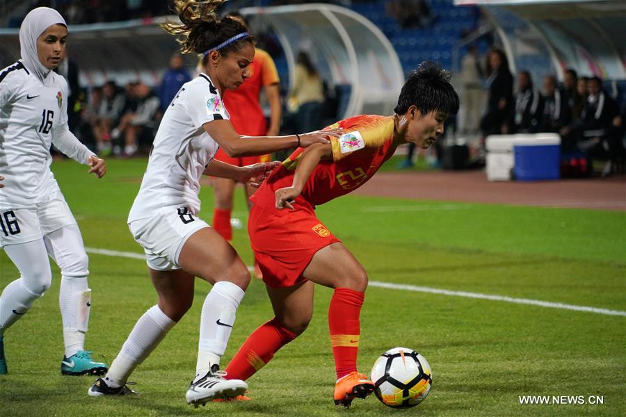 الصين تكتسح الأردن 8 /1 وتتأهل للدور قبل النهائي في كأس آسيا للسيدات لكرة القدم