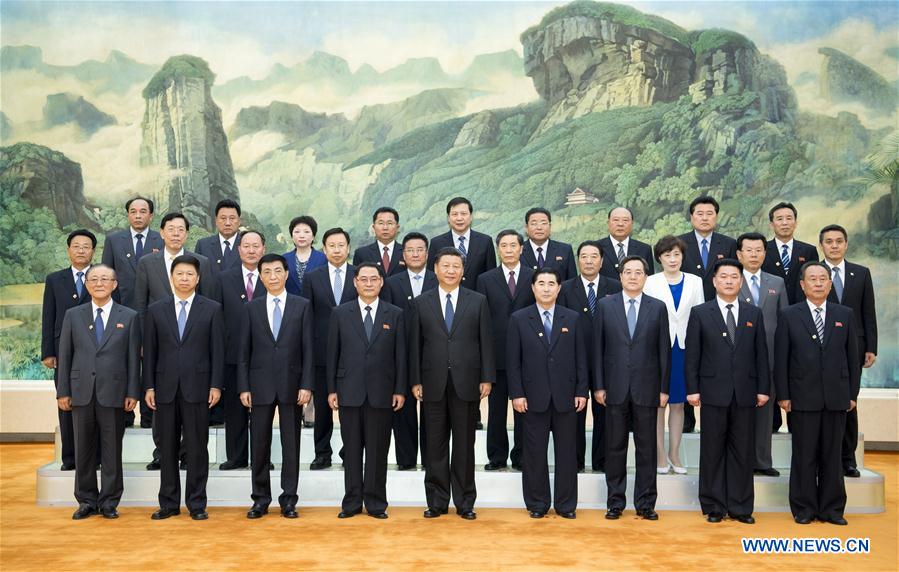 مقالة : الرئيس شي يلتقي مجموعة صداقة زائرة من حزب العمال الكوري في كوريا الديمقراطية