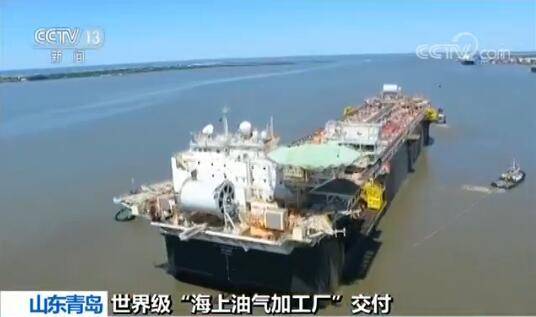 تسليم مصنع بحري ضخم لإنتاج وتخزين النفط في الصين