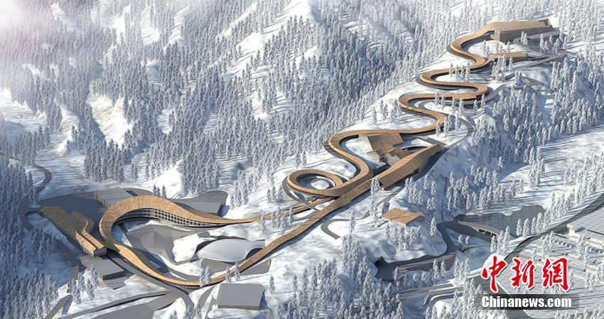 المنشآت التابعة لدورة الألعاب الأولمبية الشتوية 2022 تدخل مرحلة البناء الشامل