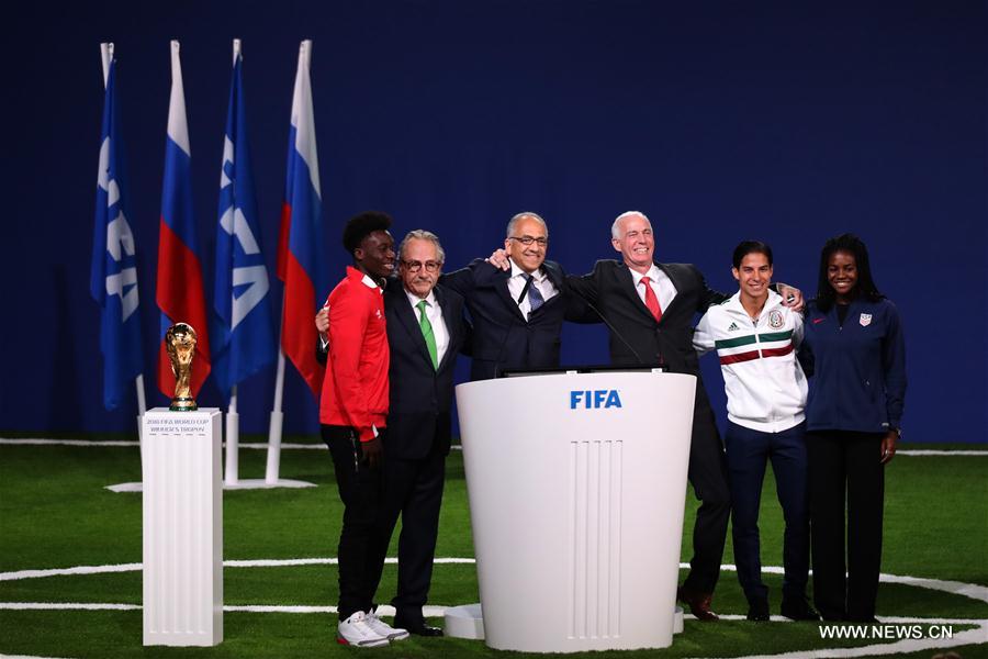 فوز كندا والمكسيك والولايات المتحدة بالتنظيم المشترك لكأس العالم 2026