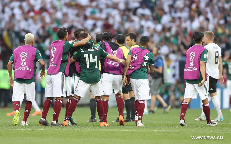 المكسيك تفوز على ألمانيا 1-0 في مباراتهما الأولى بكأس العالم في روسيا