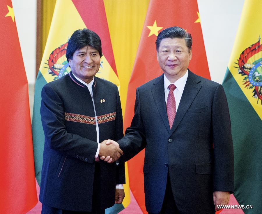 الرئيسان الصيني والبوليفي يتفقان على تأسيس شراكة استراتيجية بين البلدين