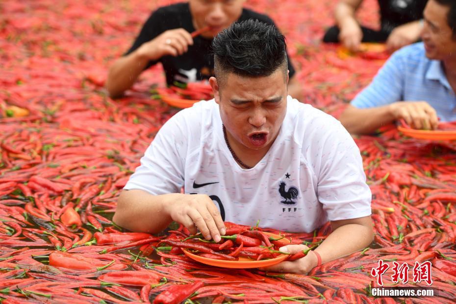 مسابقة أكل الفلفل الحار في مقاطعة هونان