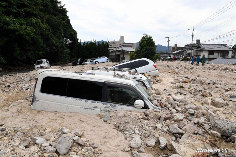 ارتفاع عدد قتلى الأمطار في غرب اليابان إلى 200 شخص