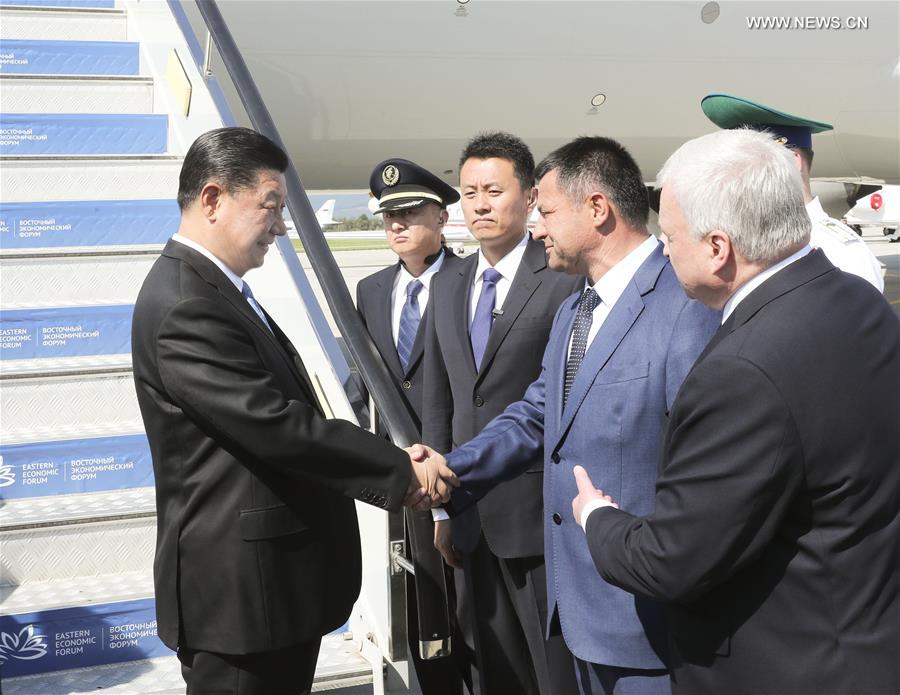 الرئيس الصيني يصل إلى روسيا لحضور المنتدى الاقتصادي الشرقي