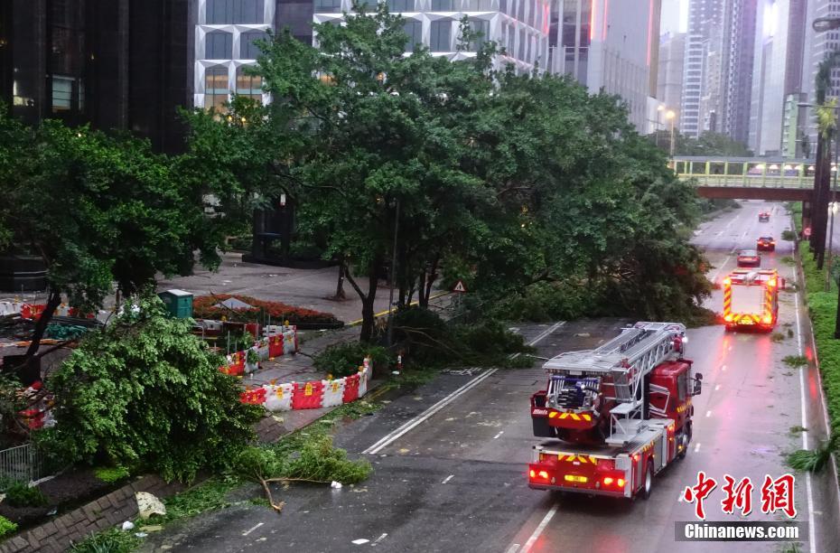 اصابة ما يزيد على 200 شخص جراء وصول إعصار مانغخوت إلى هونج كونج