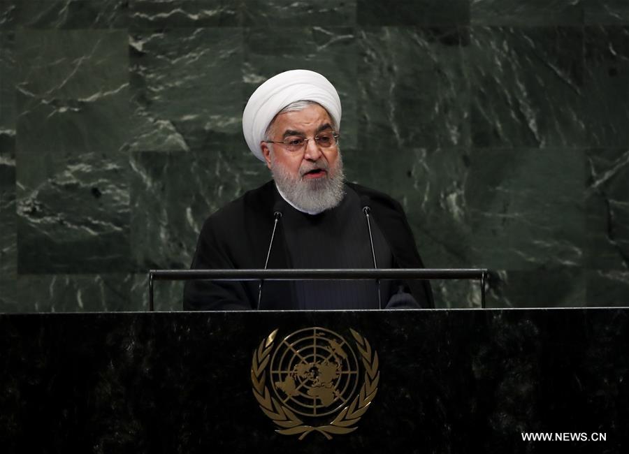 الرئيس الإيراني روحاني يهاجم العقوبات الأمريكية في الأمم المتحدة
