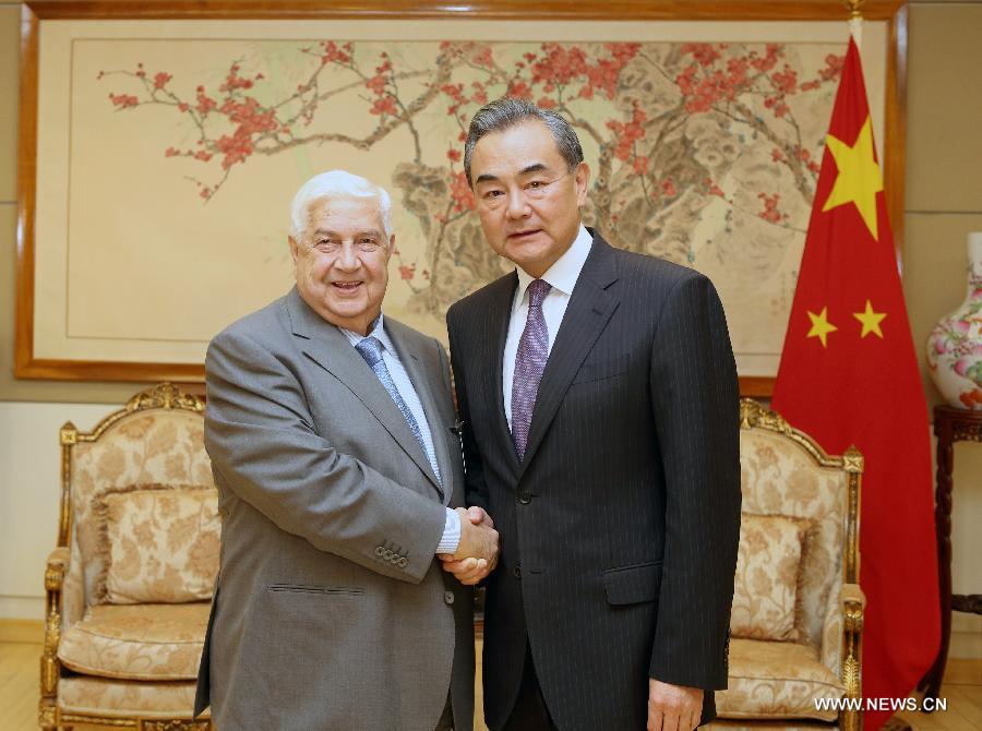 عضو مجلس الدولة الصيني يقول إن الصين عازمة على المساعدة في تنمية سوريا