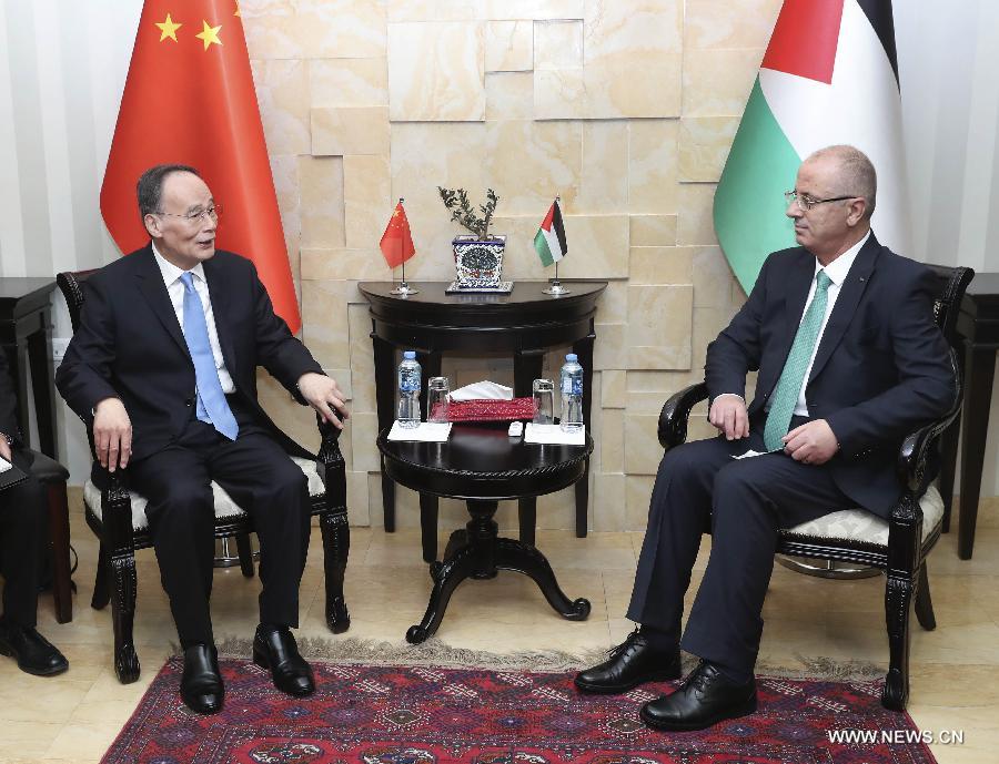 نائب الرئيس الصيني: بكين ملتزمة بتسهيل التسوية العادلة للقضية الفلسطينية