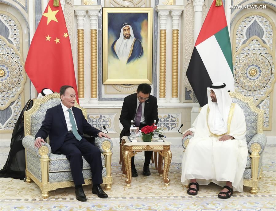 الصين ودولة الإمارات تتفقان على مواصلة توسيع التعاون