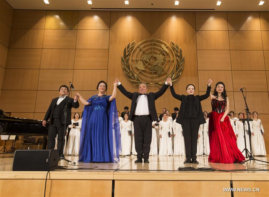 أمسية غنائية بمشاركة فنانيين صينين وأوروبيين على مسرح الأمم المتحدة في جنيف