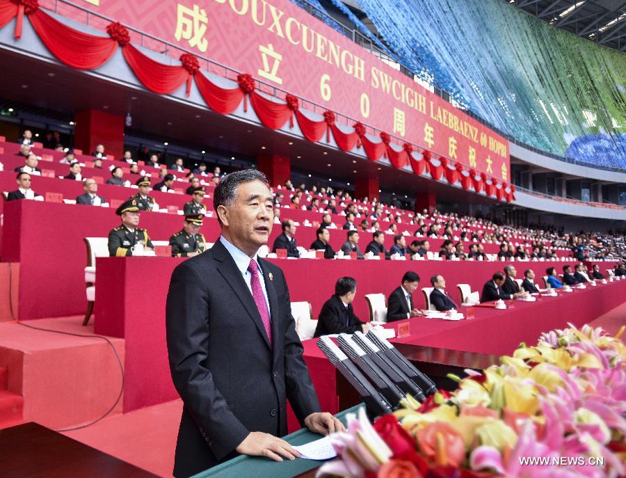 كبير المستشارين السياسيين الصينيين يهنئ قوانغشي في ذكراها الـ60