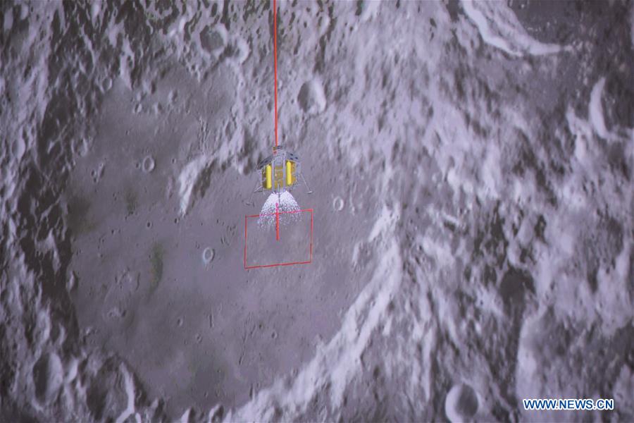 هبوط المسبار القمري الصيني تشانغ أه- 4 في الجزء البعيد من القمر