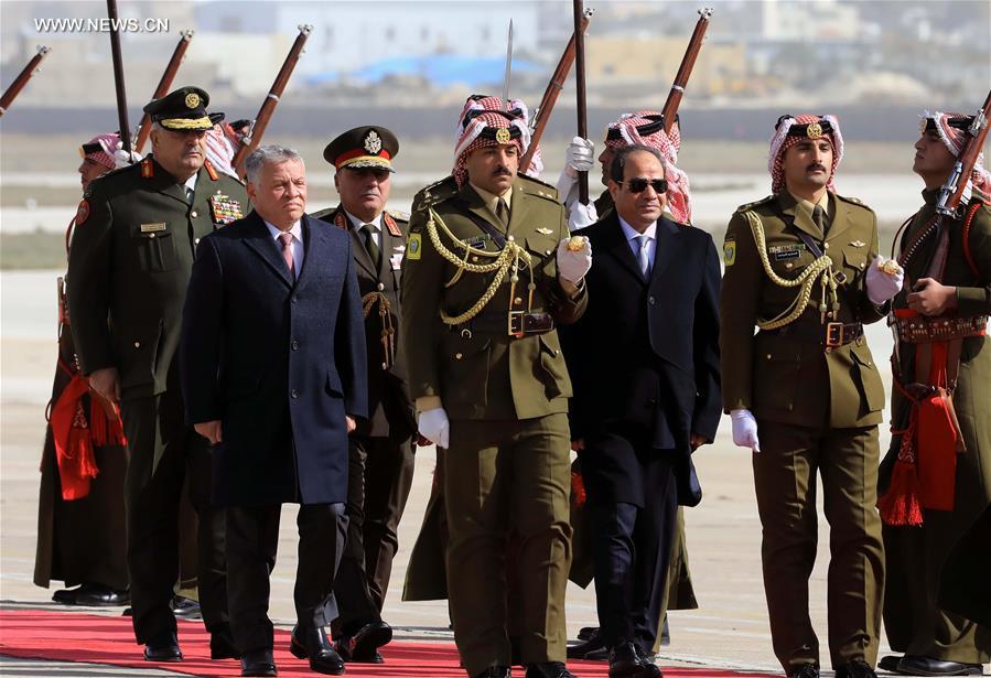 عاهل الأردن والرئيس المصري يدعوان إلى تكثيف الجهود الدولية لحل الصراع الفلسطيني الإسرائيلي