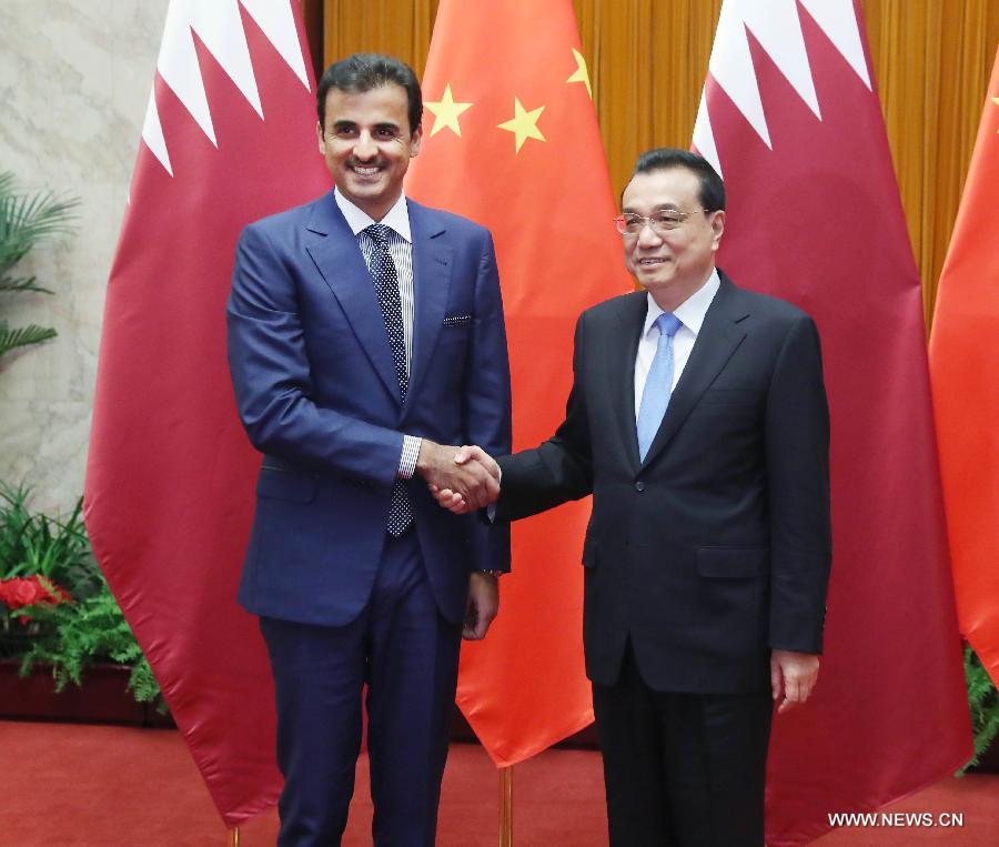 رئيس مجلس الدولة الصيني يدعو إلى تعاون شامل مع قطر
