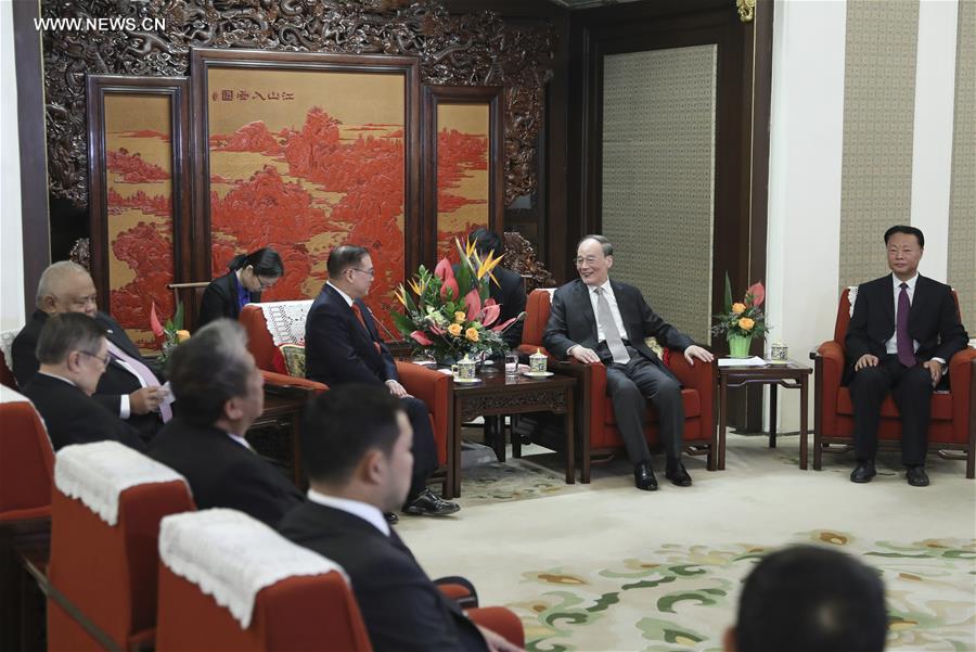 نائب الرئيس الصيني يلتقي بوفد حكومي فلبيني