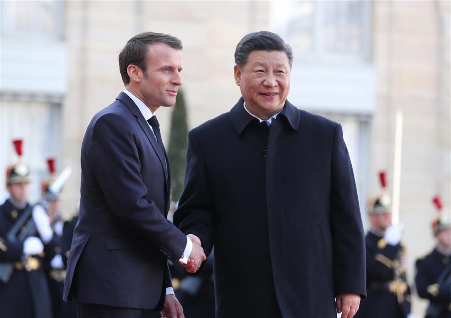 شي وماكرون يتفقان على إقامة شراكة صينية-فرنسية أكثر صلابة واستقرارا وحيوية