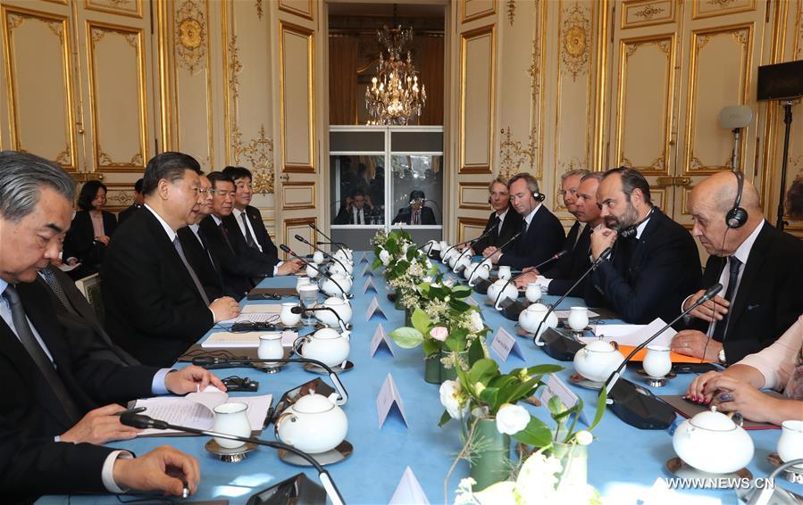 شي يلتقي رئيس الوزراء الفرنسي لزيادة تعزيز العلاقات الصينية-الفرنسية