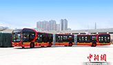 أطول حافلة كهربائية نقية في العالم بطول 27 مترا