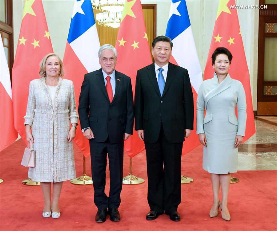 الرئيسان الصيني والتشيلي يجريان محادثات