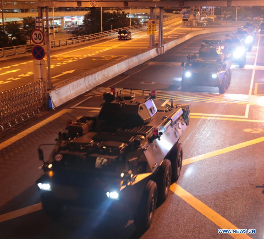 حامية جيش التحرير الشعبي في هونغ كونغ تجري التناوب الروتيني الـ22