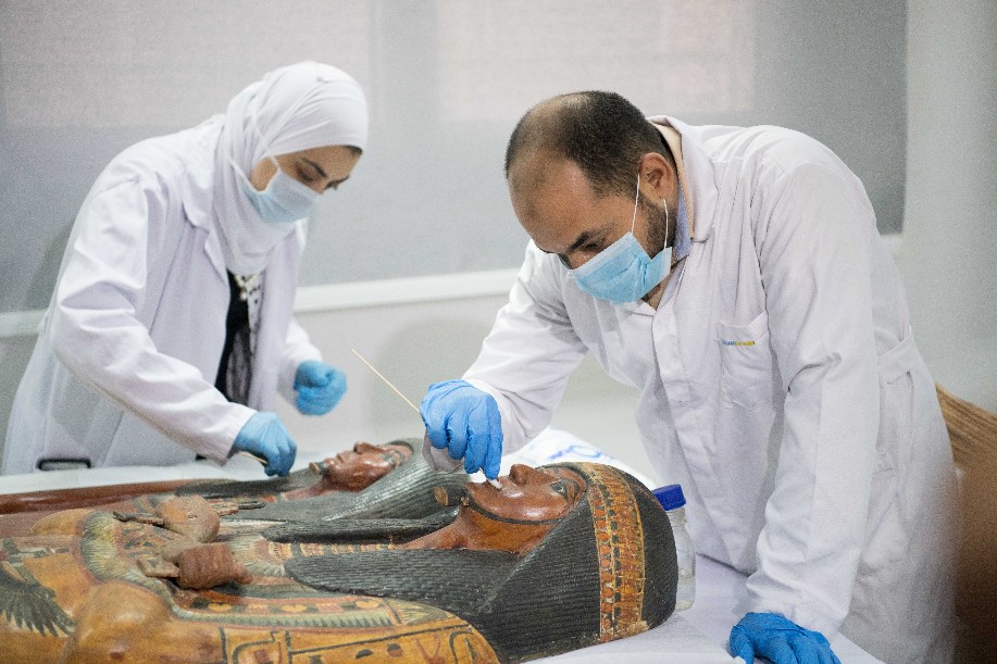 تقرير إخباري: مصر تستعد لافتتاح ثاني أكبر متاحفها بنقل مومياوات فرعونية إليه